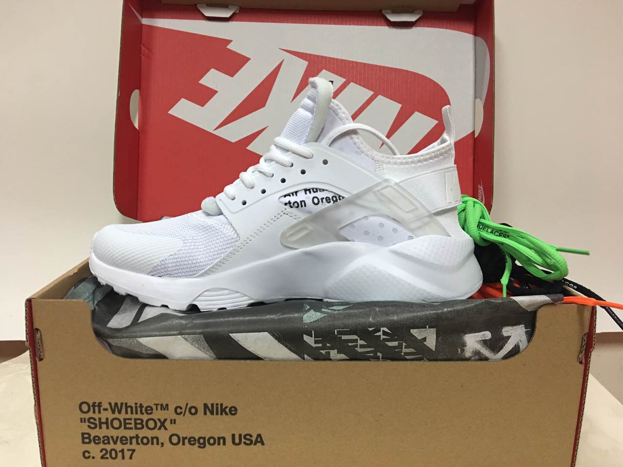 Off-white Nike Air Huarache 4 White Black Shoes